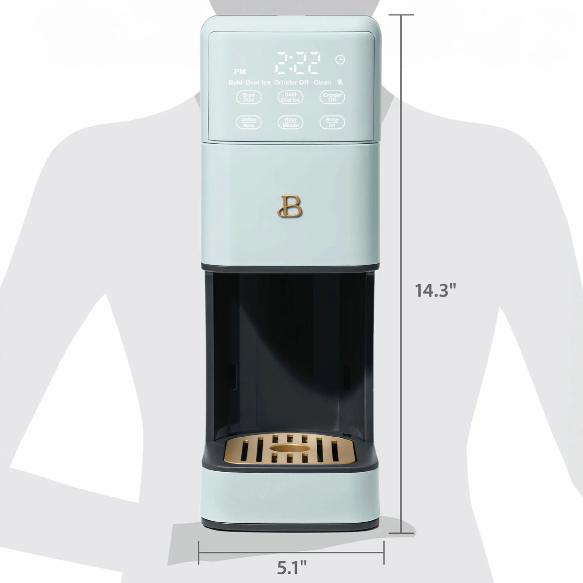 Beautiful Perfect Grind�?Programmable Single Serve Coffee Maker, White Icing by Drew Barrymore