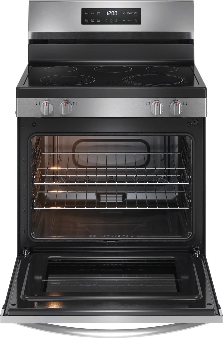 Frigidaire FCRE3062AS 30" Electric Range with Steam Clean, Stainless Steel