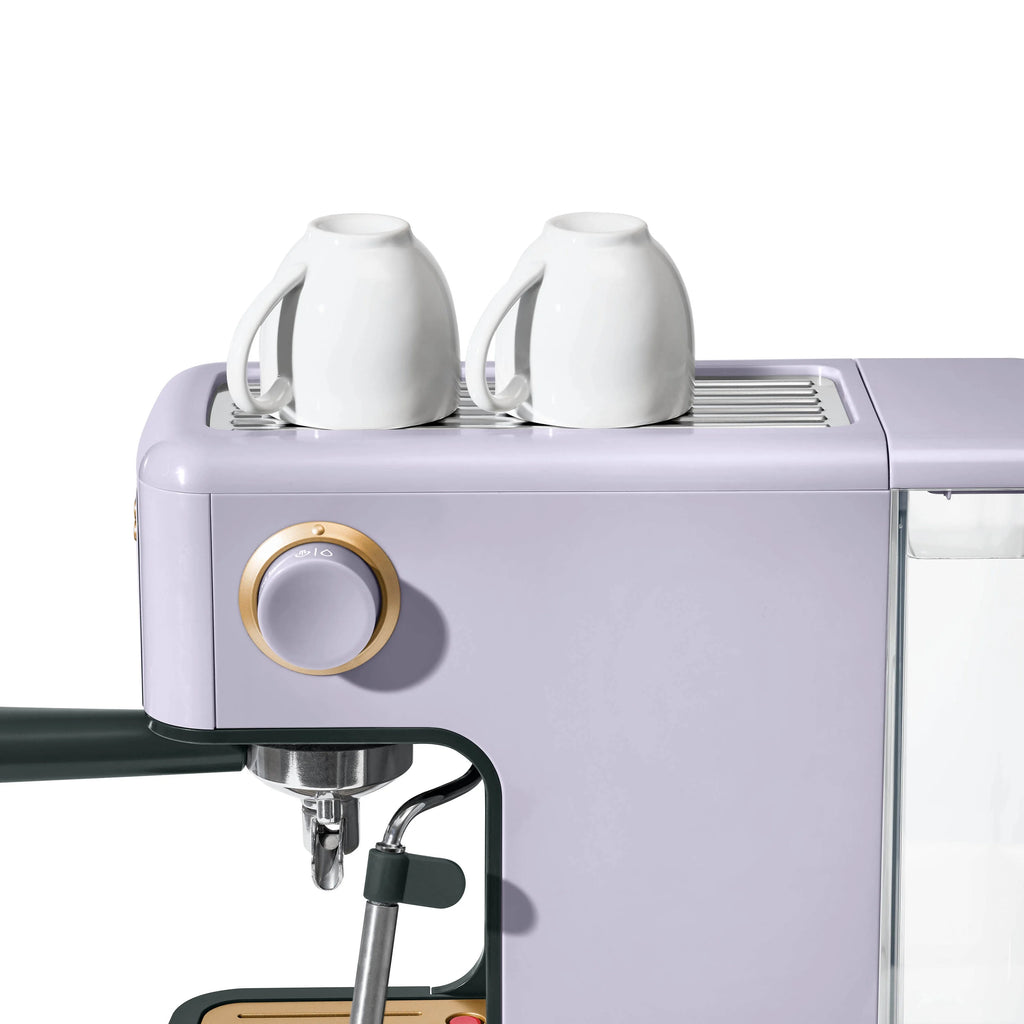 Beautiful Slim Espresso Machine with 20-Bar Pressure, Black Sesame by Drew Barrymore
