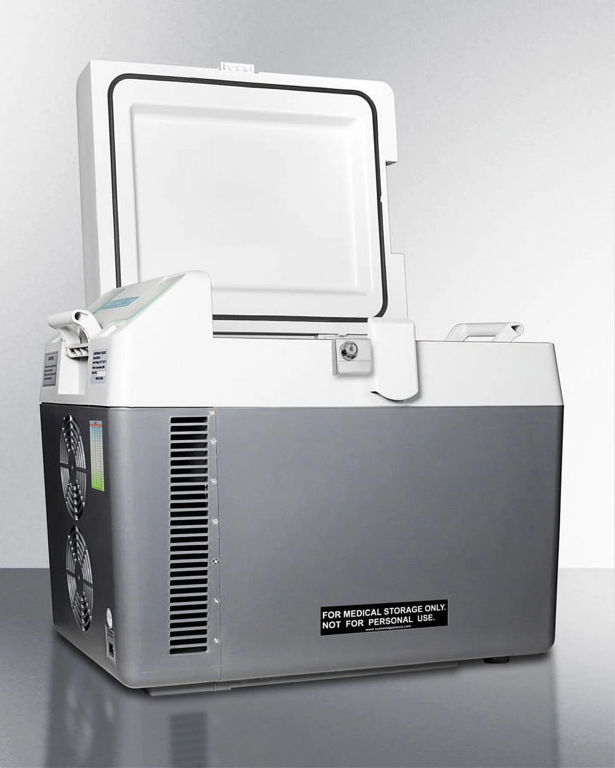 Portable Refrigerator/Freezer, Gray with Lock