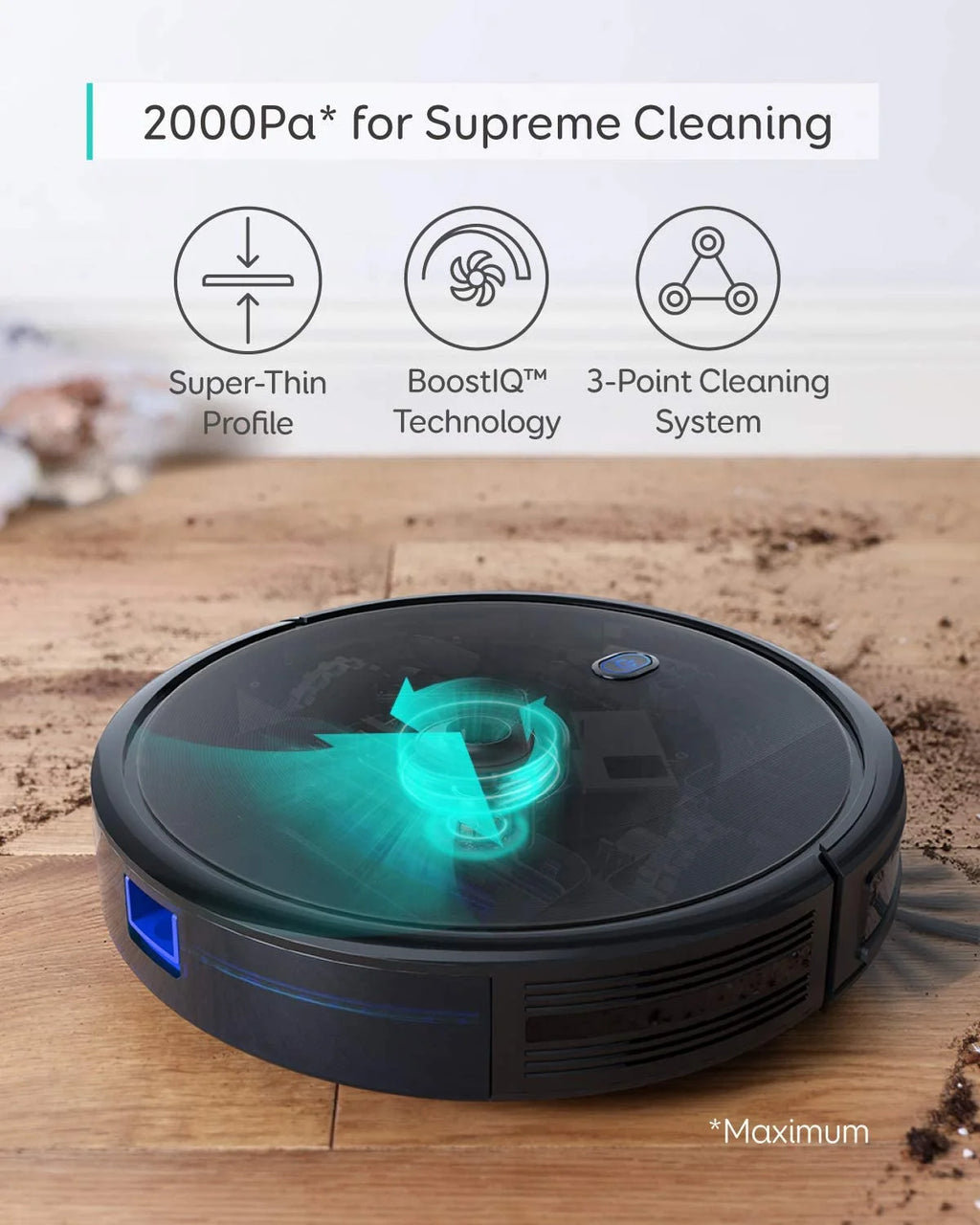 eufy BoostIQ RoboVac Robot Vacuum Cleaner - 2000 Pa Suction
