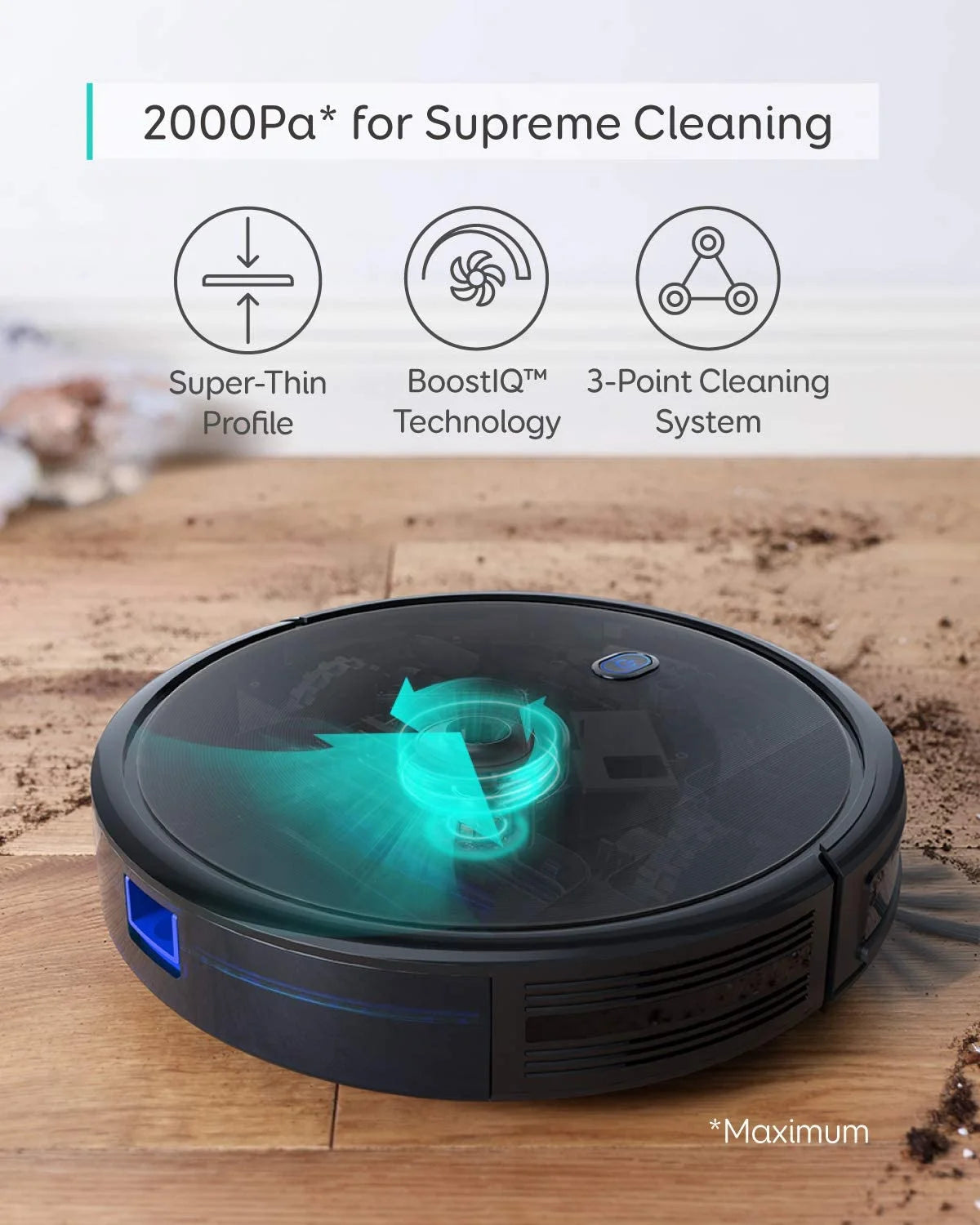 eufy BoostIQ RoboVac Robot Vacuum Cleaner - 2000 Pa Suction