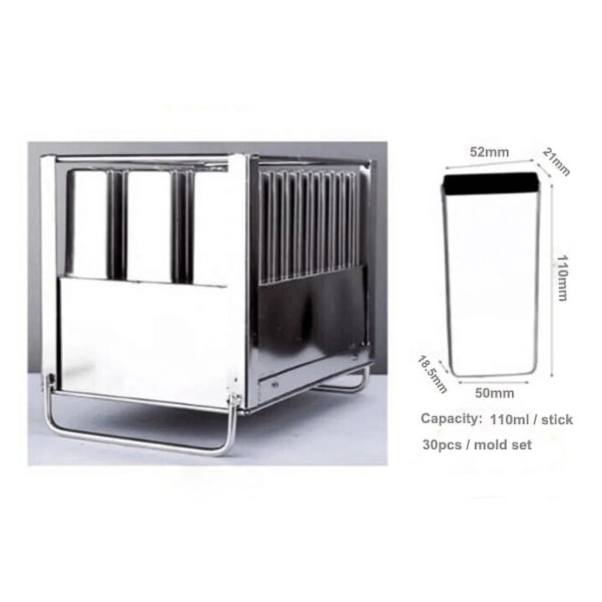 Kolice Commercial Popsicle Ice Cream Machine,Ice Bars Machine, Ice Pops Maker-Included 1 Stainless Steel Mold Set