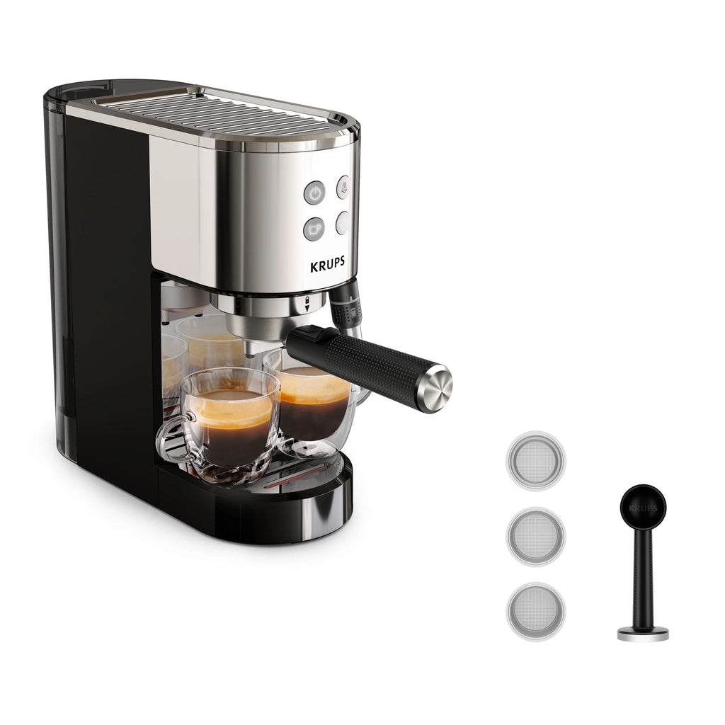 Krups Divine Pump Espresso Maker, Stainless Steel, XP444C50