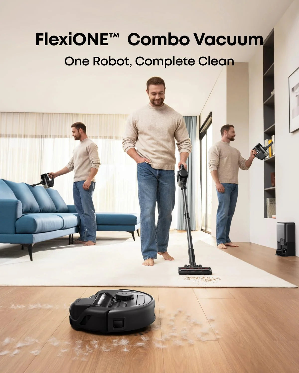 eufy Robot Vacuum 3-in-1 E20,Self Emptying Up to 10 Weeks