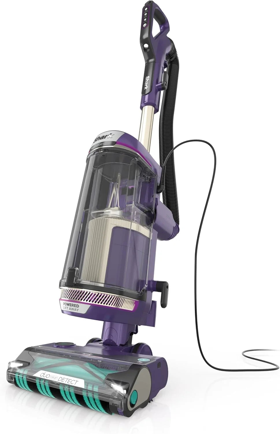 Restored Shark POWERDETECT Upright Vacuum Cleaner with HEPA Filter, Heavy Duty,Powerful Suction for Pet Hair Pickup, DuoClean, Ideal for Carpets & Hardfloors, AZ4002 (Certified)(Refurbished)