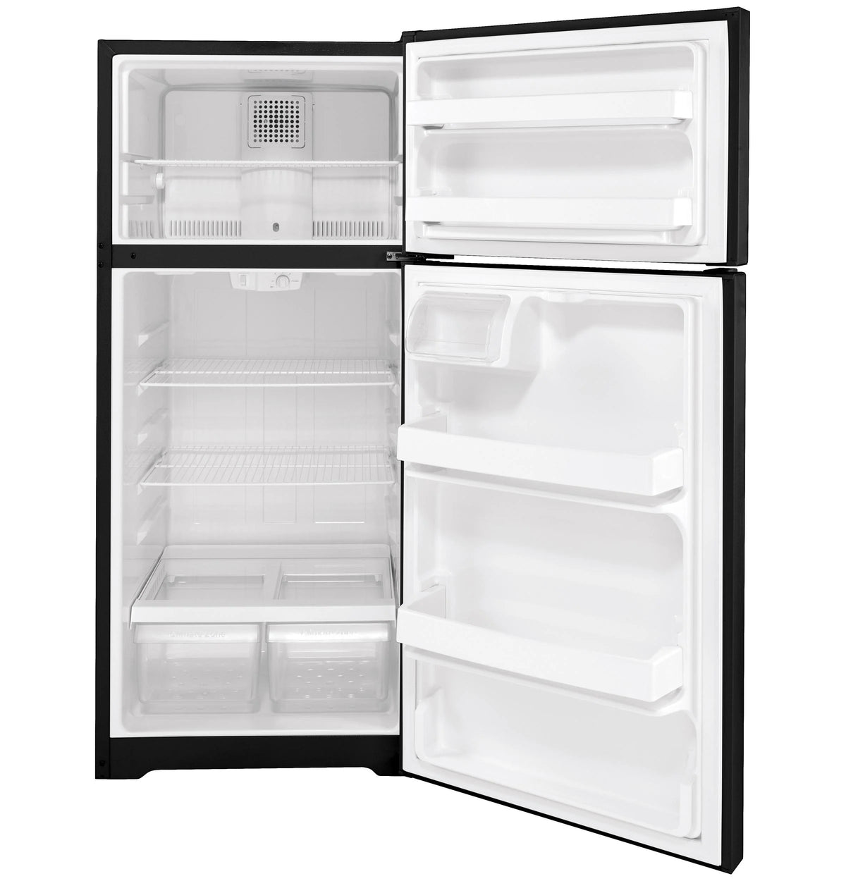 Climatic Home Products GTS17DTNRBB GE 16.6 cu. ft. Top Freezer Refrigerator