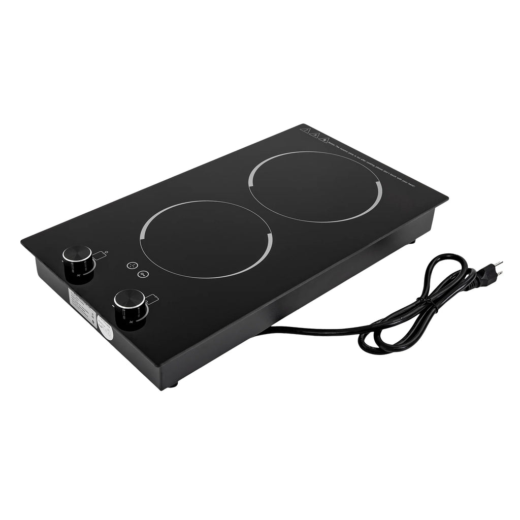 2100W Electric Induction Cooktop Stove Top 2-Burner Touch Control + Child Lock