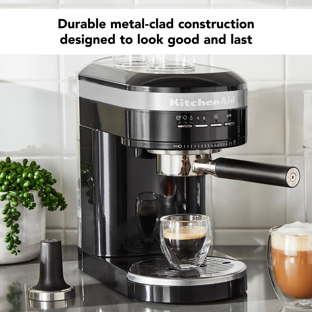 KitchenAid Metal Semi-Automatic Espresso Machine, Empire Red, KES6503