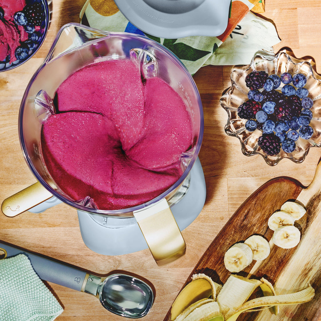 Beautiful Slush Crush 60 oz 4-Speed Frozen Drink Maker, White Icing by Drew Barrymore
