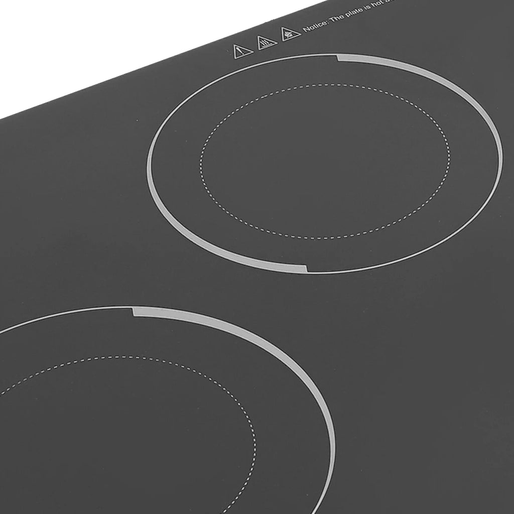 110V Modern Black Electric Cooktop Electric Stovetop 5 Burners Electric Cooktop for Homes, Restaurants