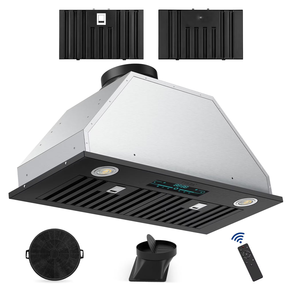 30" Under Cabinet Range Hood Kitchen Stove Vent Hood, with 900 CFM, 4 Speed Gesture Sensing&Touch Control Panel