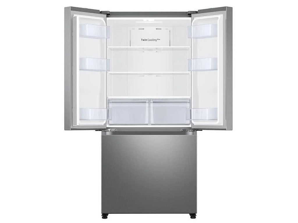Samsung RF18A5101SR/AA 17.5 Cu. Ft. 3-Door French Door Counter Depth Smart Refrigerator with Twin Cooling Plus - Stainless Steel - NEW