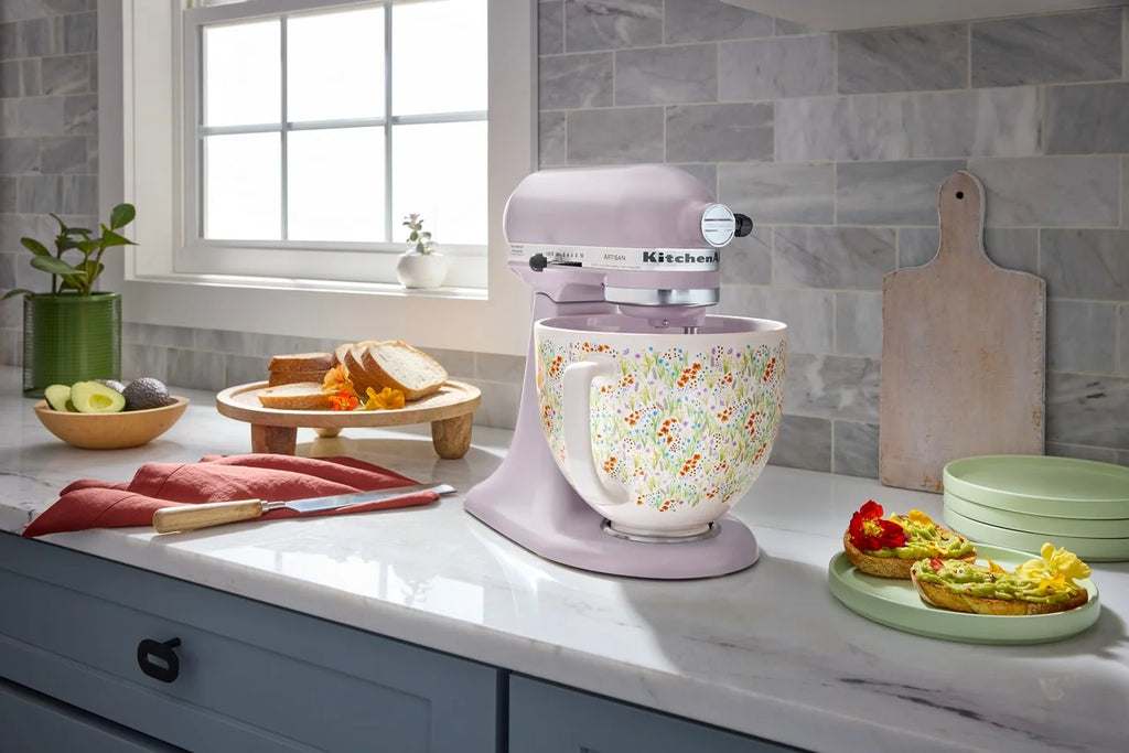KitchenAid Artisan Series 5-Quart Tilt-Head Stand Mixer, Wildflower, KSM156CXWF
