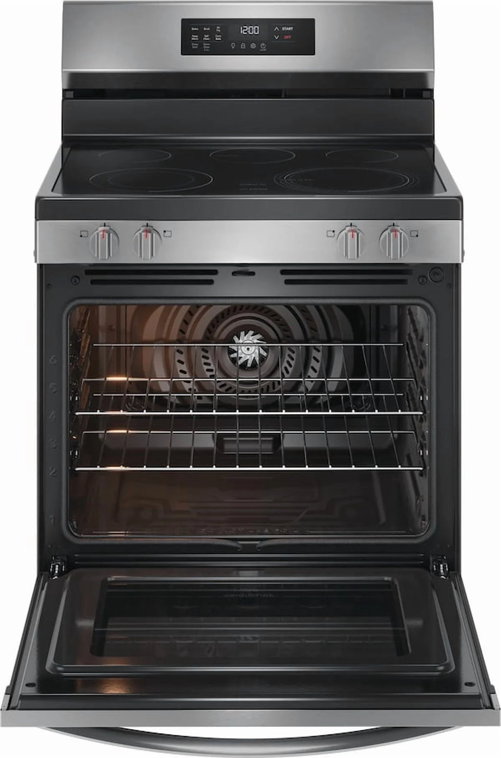 Frigidaire FCRE3083AS 30" Electric Range with Air Fry (Energy Star Certified), Stainless Steel