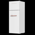 Frigidaire, 7.5 cu. Ft. Retro Top Mount Fridge, EFR768, W: 20.59" x L: 22.24" X H: 56.38", Rosegold White