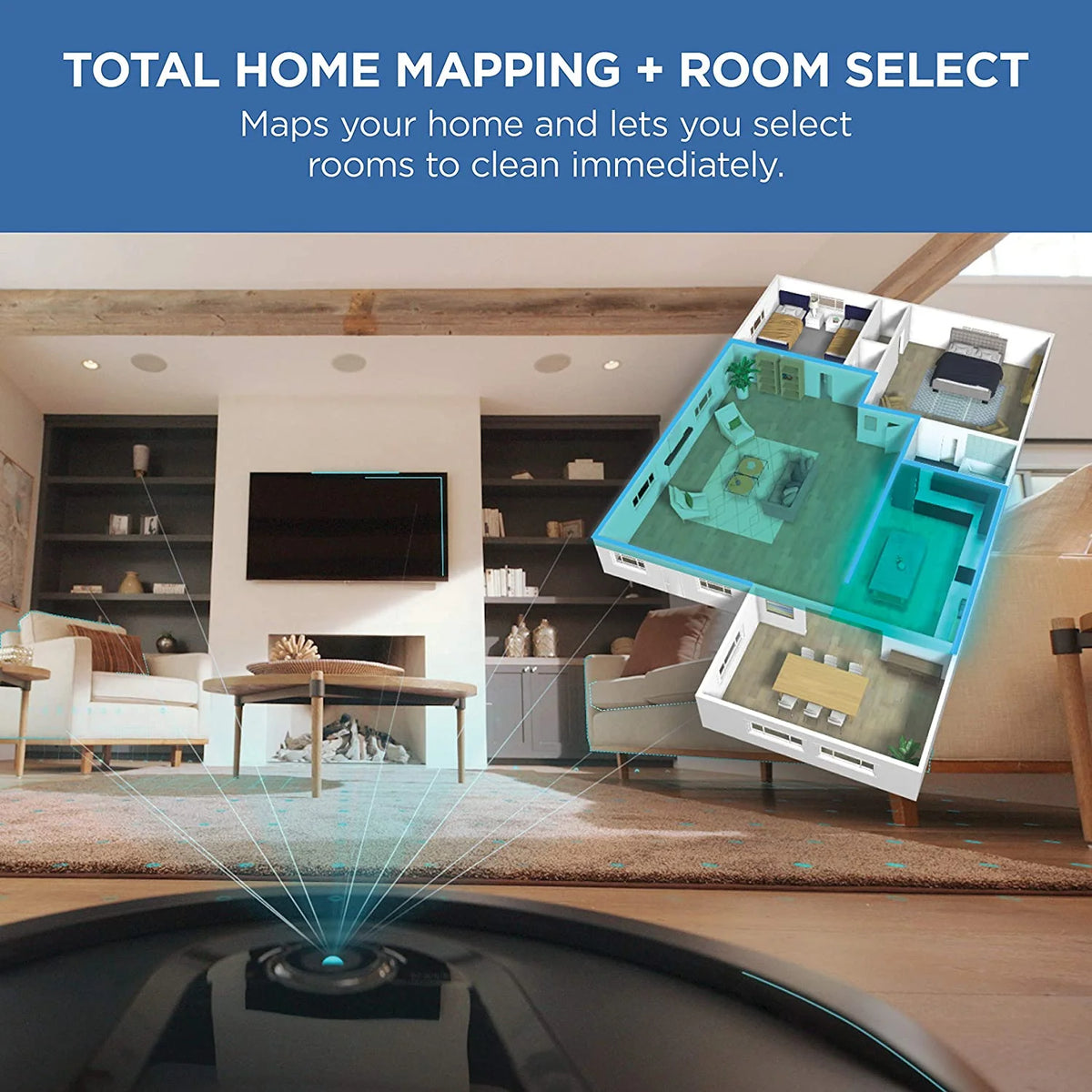Shark IQ Intelligent Wifi Robot Vacuum Cleaner w/ Self Empty Charger Base, Black