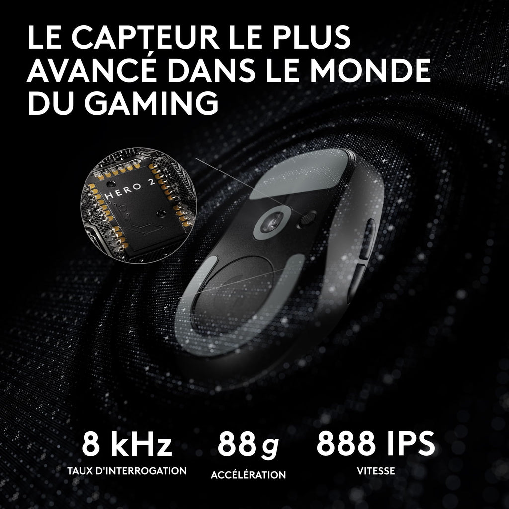 Logitech G PRO X SUPERLIGHT 2, souris gaming sans fil