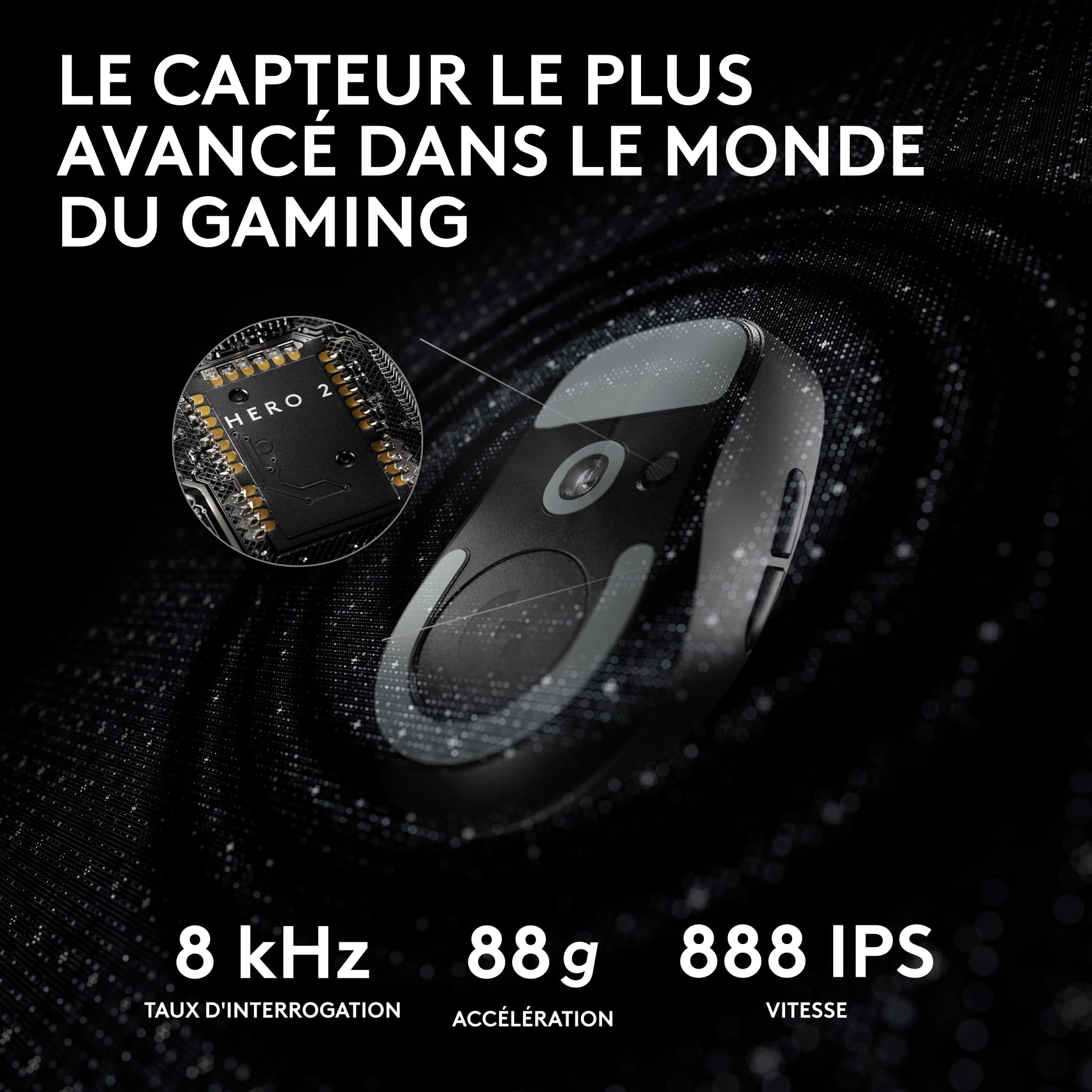 Logitech G PRO X SUPERLIGHT 2, souris gaming sans fil