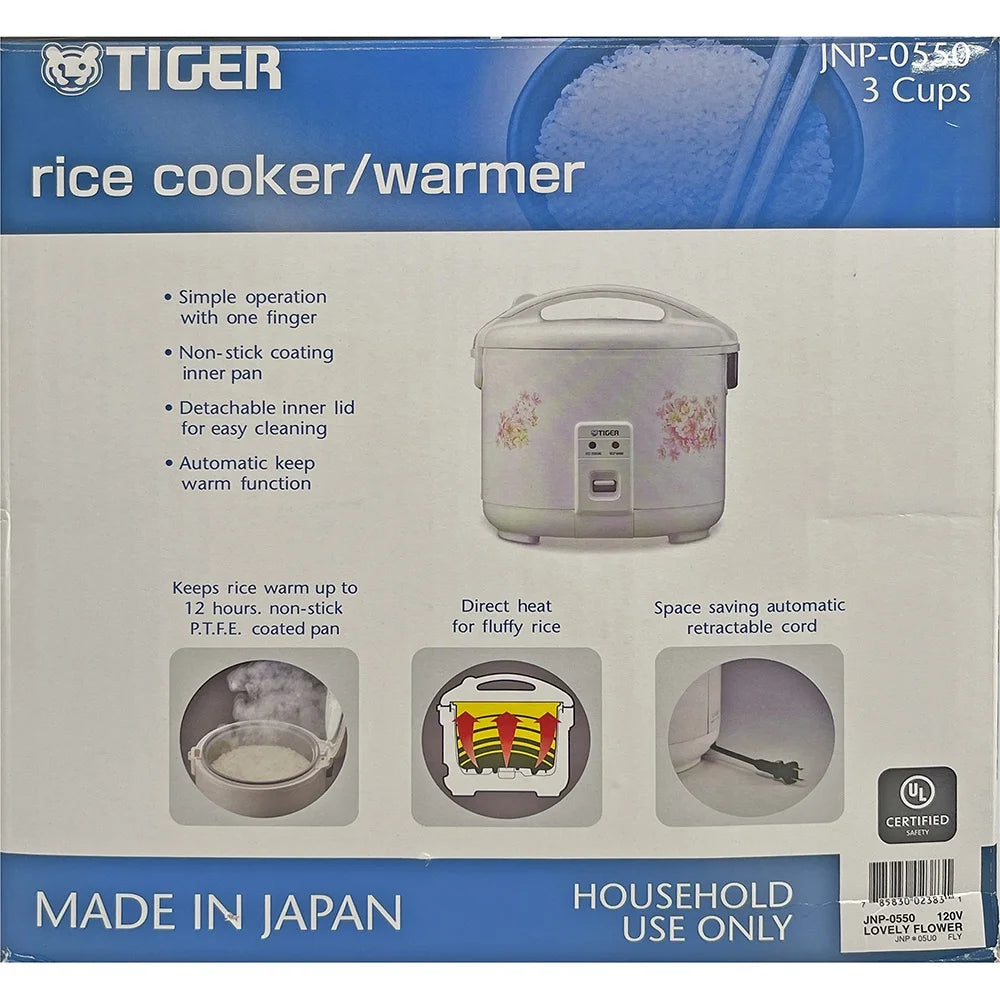 Tiger Rice Cooker/Warmer Floral Design, 3 Cups