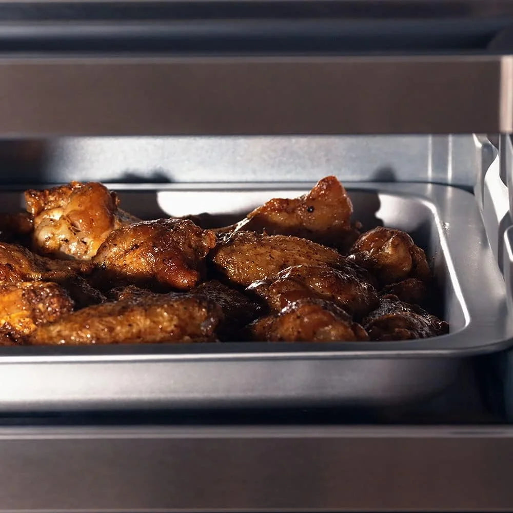GE 1500-Watt Digital Air Fry 8-in-1 Toaster Oven with Convection and Removable Crumb Tray, Stainless Steel