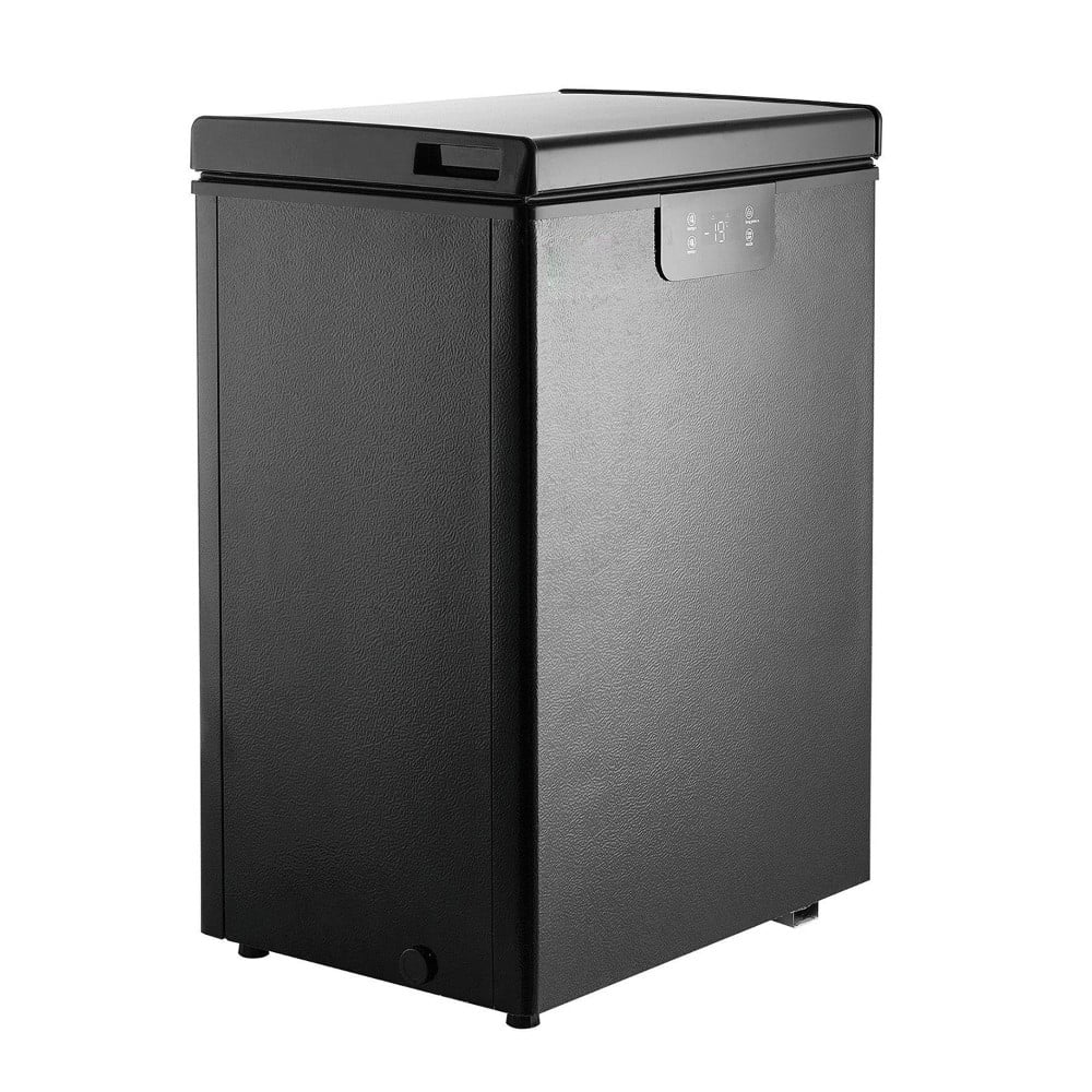 Choco Moon Large Capacity 14.5 Cu.ft Chest Freezer, 345L Storage, 4 Slide-Out Baskets, Lockable Lid, 8 Temp Control Levels, Energy-Efficient LED Lights, 6 Swivel Casters for Easy Mobility