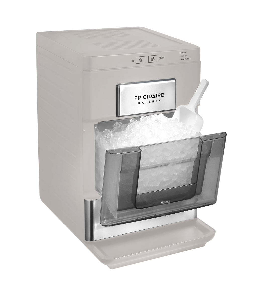 Frigidaire Gallery 33 lbs. Touchscreen Nugget Ice Maker - Stainless Steel Accent, EFIC220, Black