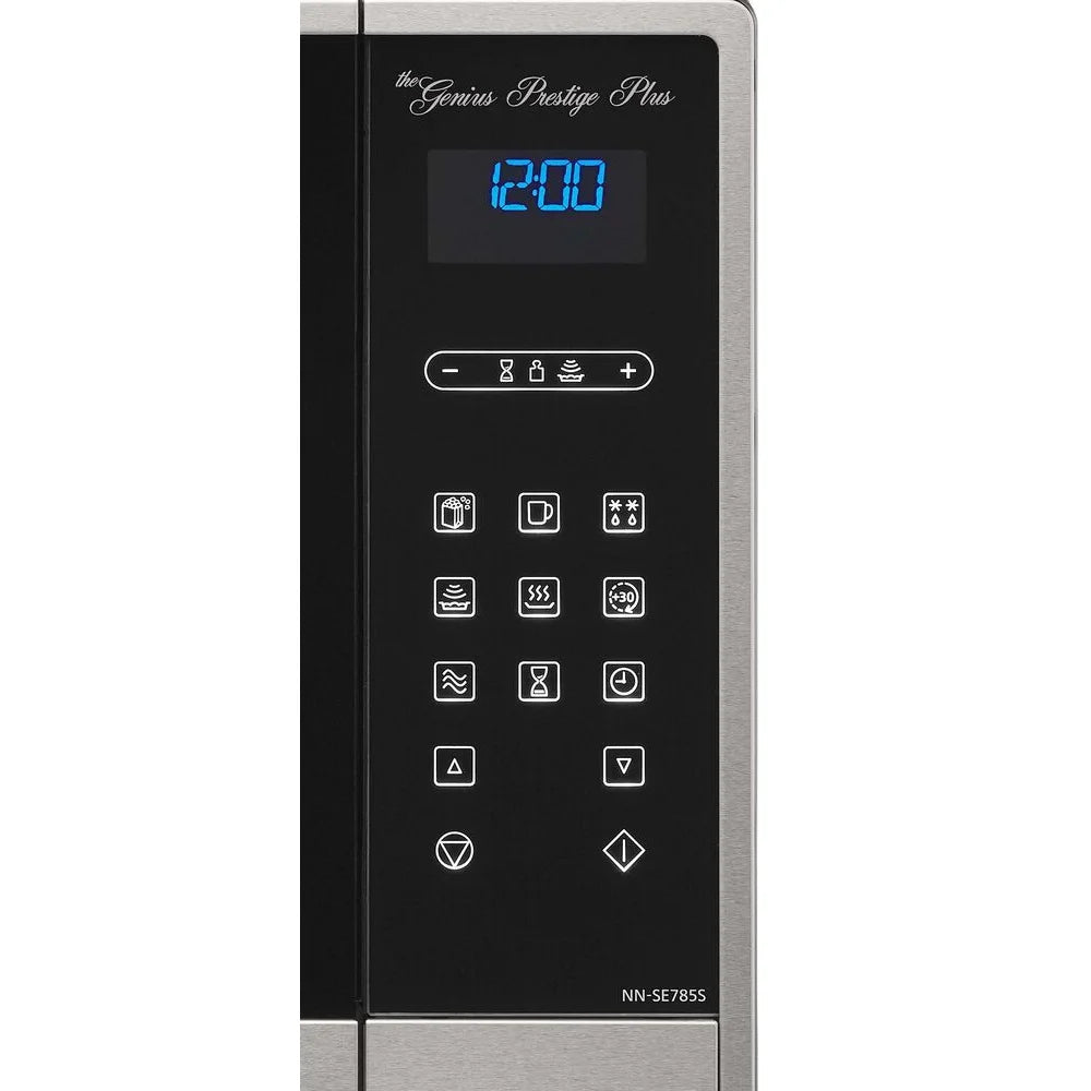 Panasonic 1.2 Cu. Ft. 1200W Genius Sensor Countertop Microwave Oven with Inverter Technology in Black
