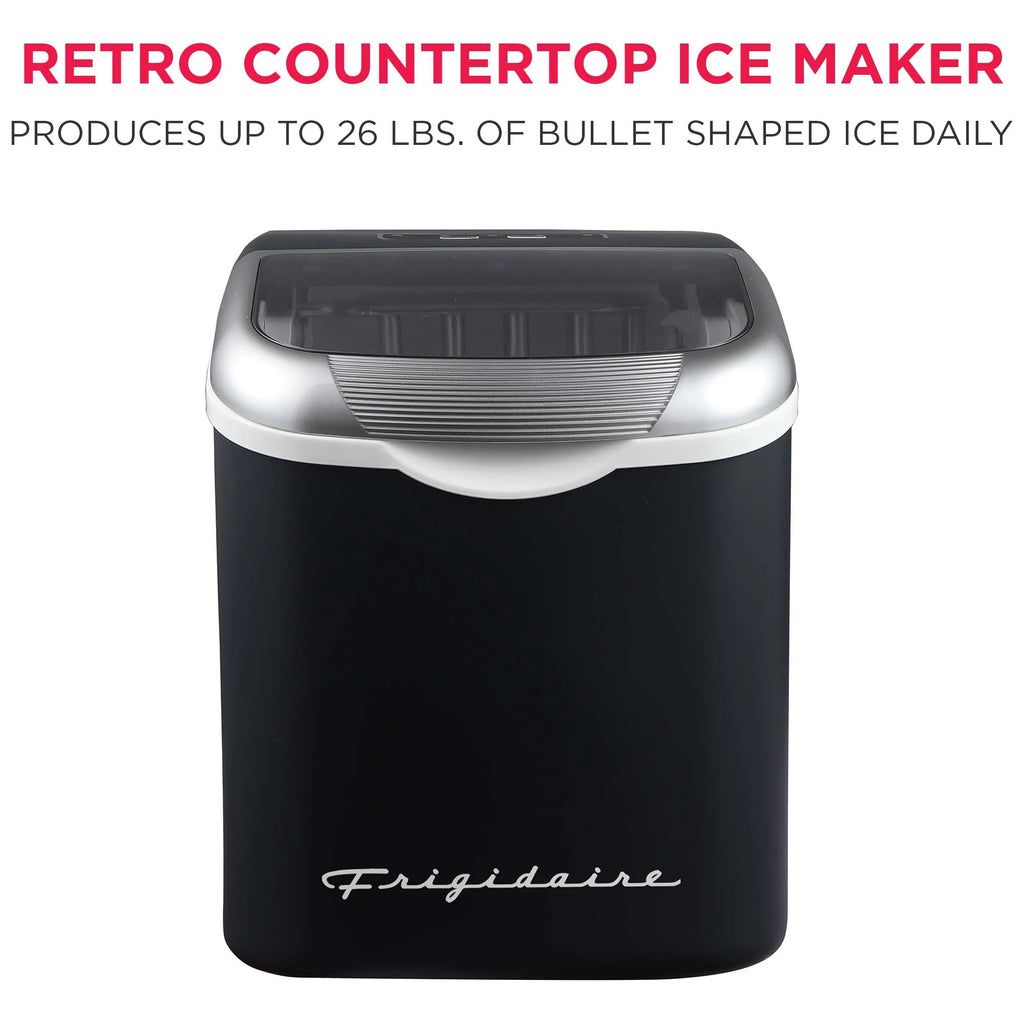 Frigidaire, 26 Lbs. Ice Maker, Bullet Shaped Ice, Rgwhite