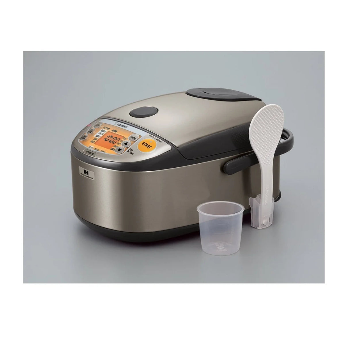 Zojirushi NP-HCC18XH Induction Heating System Rice Cooker and Warmer, 1.8 L, Stainless Dark Gray