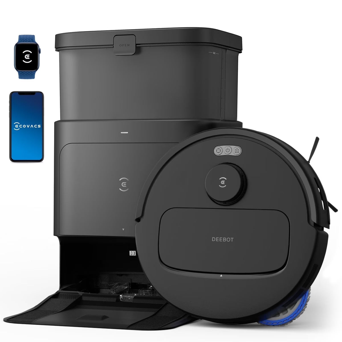 ECOVACS DEEBOT N30 Omni Robot Vacuum & Mop, 10000Pa Suction, TruEdge Mopping, ZeroTangle 2.0 Technology