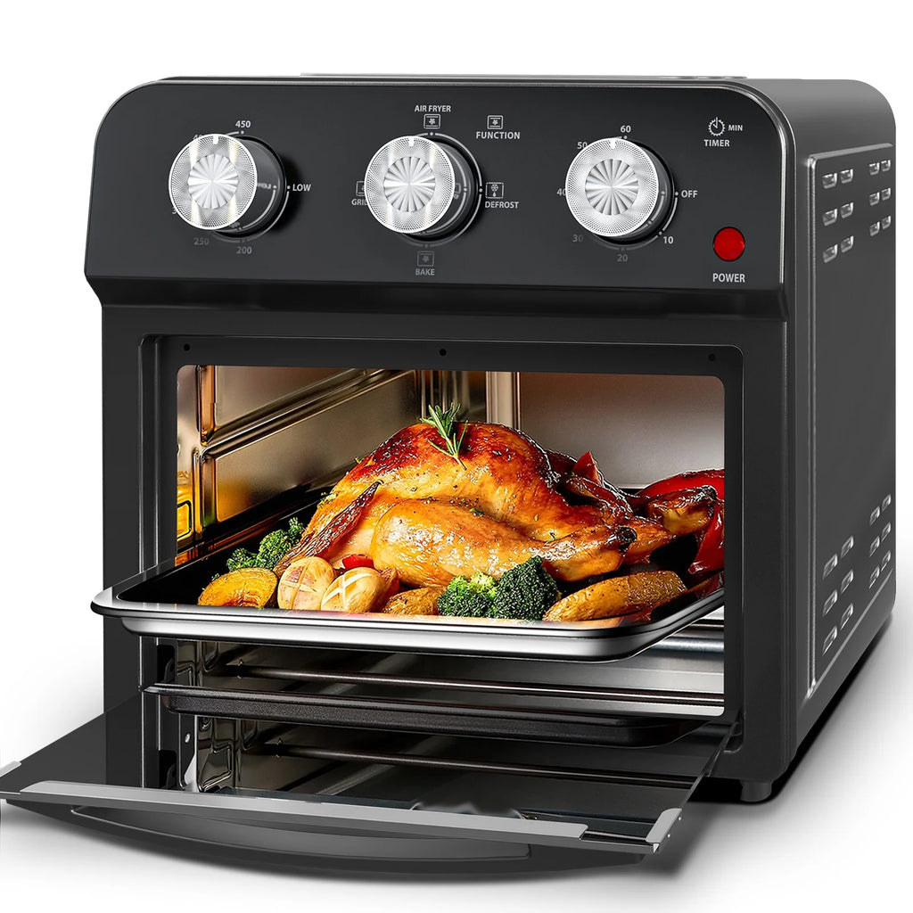 Segmart Air Fryers Oven, 5.3Qt Air Fryer with Viewing Window, 7 Presets, Digital Touchscreen, Dishwasher-Safe Basket, 1350W, Cream White