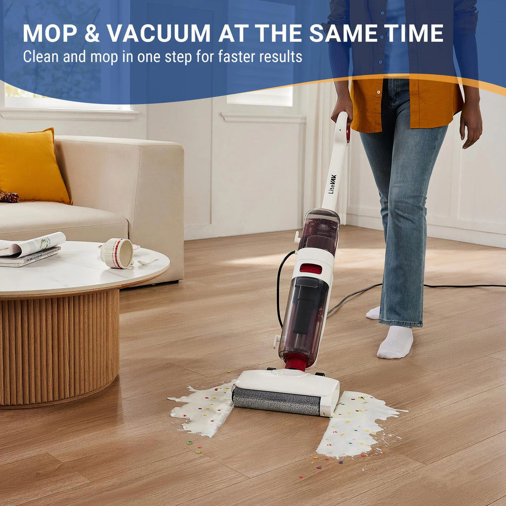 LiteVak Wash 3 in 1 Vacuum, Mop & Self Clean System by Tineco