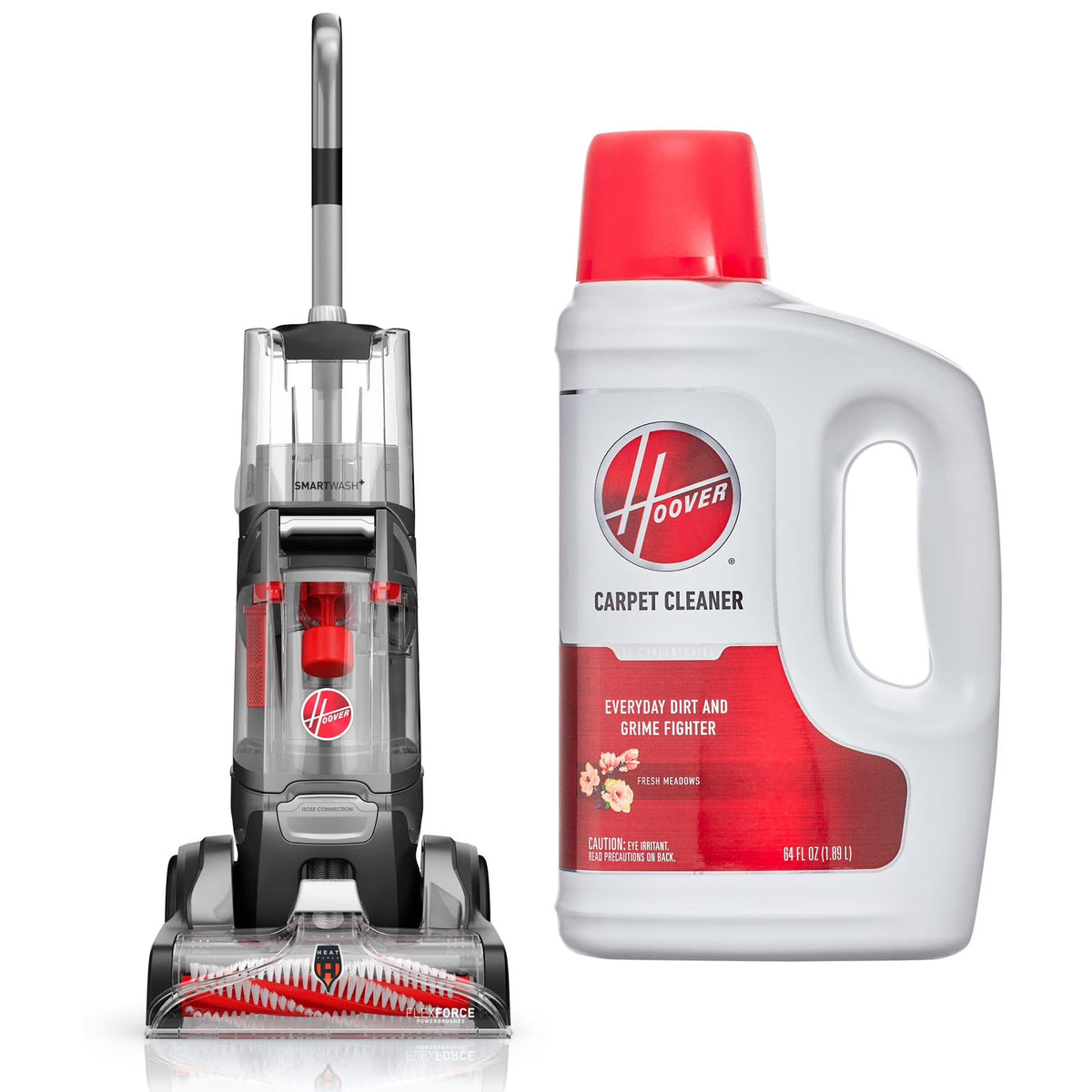 Hoover SmartWash Essentials Automatic Upright Carpet Cleaner Machine, for Carpet & Upholstery, Quick Dry Mode, Upholstery Tool Attachment, FH52110