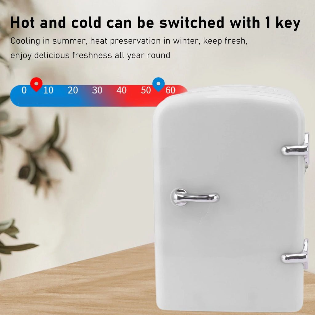 Mini Beauty Fridge, Mini Refrigerator Fridges for Bedrooms, Portable Small Fridge for Car, Travel, Home Skincare, Makeup (UK Plug)