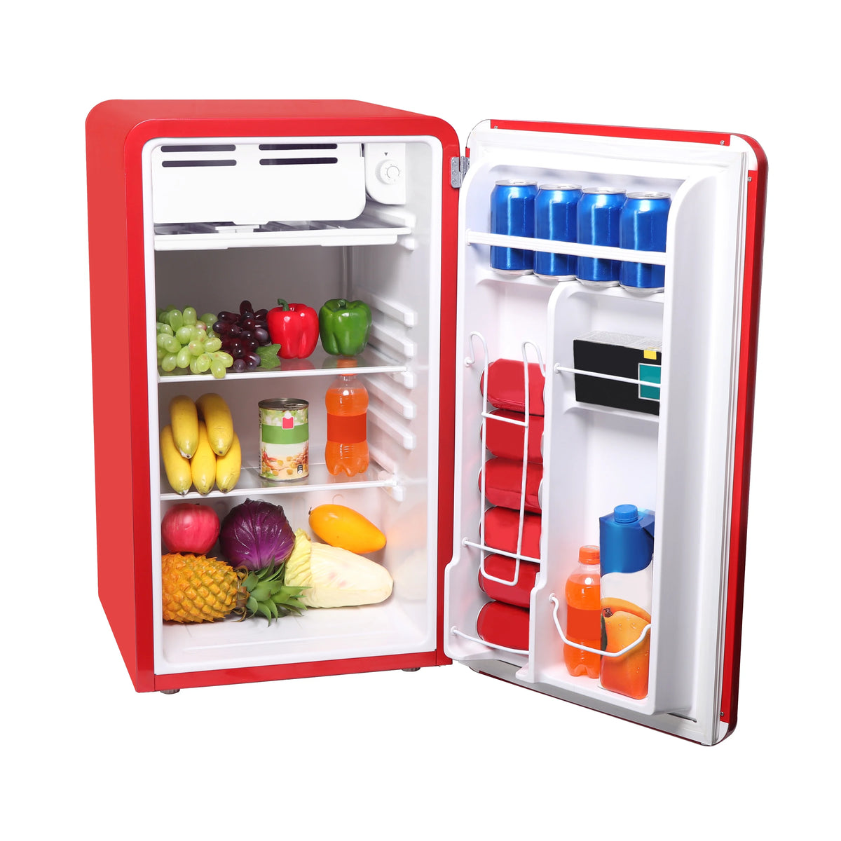 Frigidaire 3.2 Cu. ft. Single Door Retro Compact Refrigerator EFR372, Blue