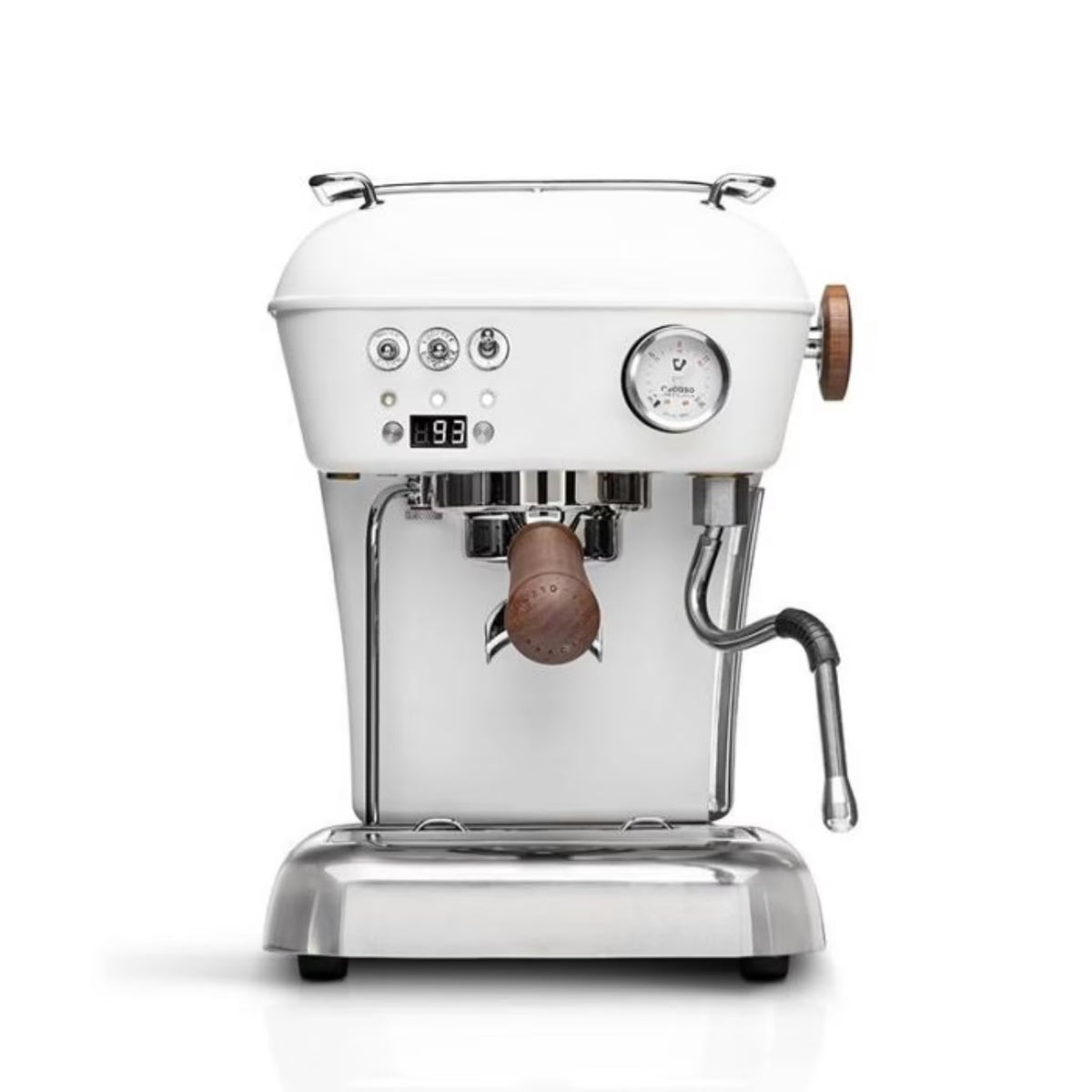 Ascaso Dream PID Programmable Home Espresso Machine w/ Volumetric Controls | 120V | Walnut | Anthracite Gray