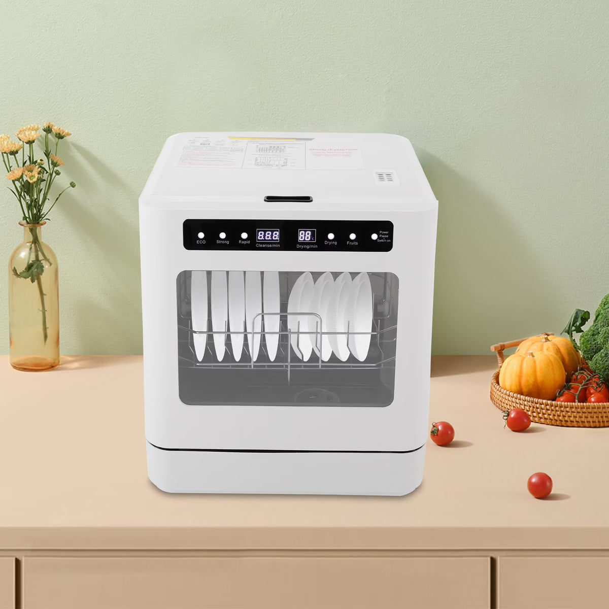 Portable Mini Dishwasher, Countertop Dishwasher, Household Mini Dishwasher