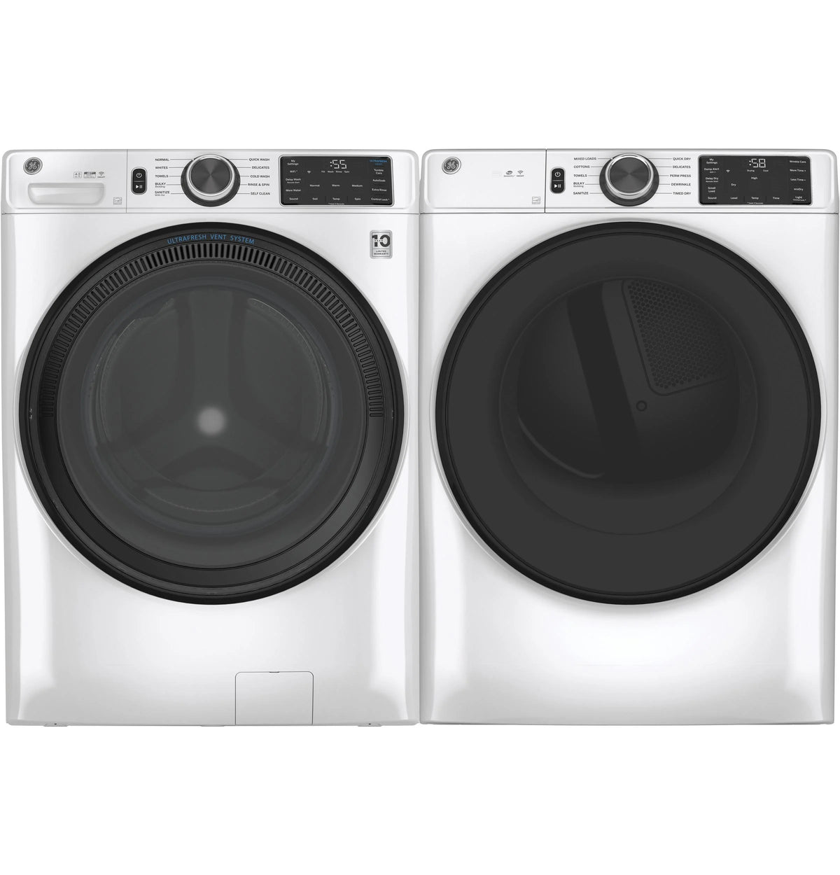 GE? 7.8 cu. ft. Capacity Smart Front Load Electric Dryer