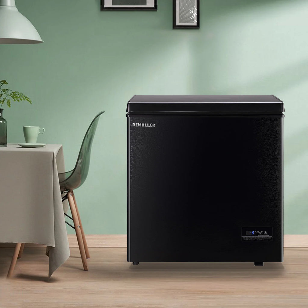 DEMULLER 5 Cu.ft Small Chest Freezer Mini Freezer Top Open Door for Dorm, Apartments Black New
