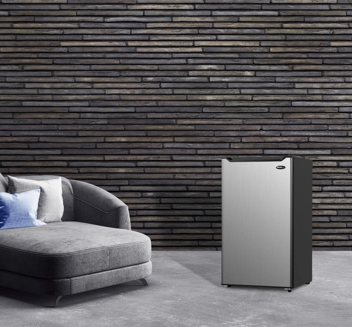 Danby 4.4 cu. ft. Diplomat Compact Refrigerator Spotless Steel DCR044B1SLM