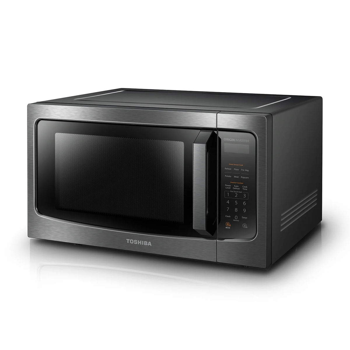 Toshiba 1.2 cu ft Countertop Microwave Ovens in Stainless Steel