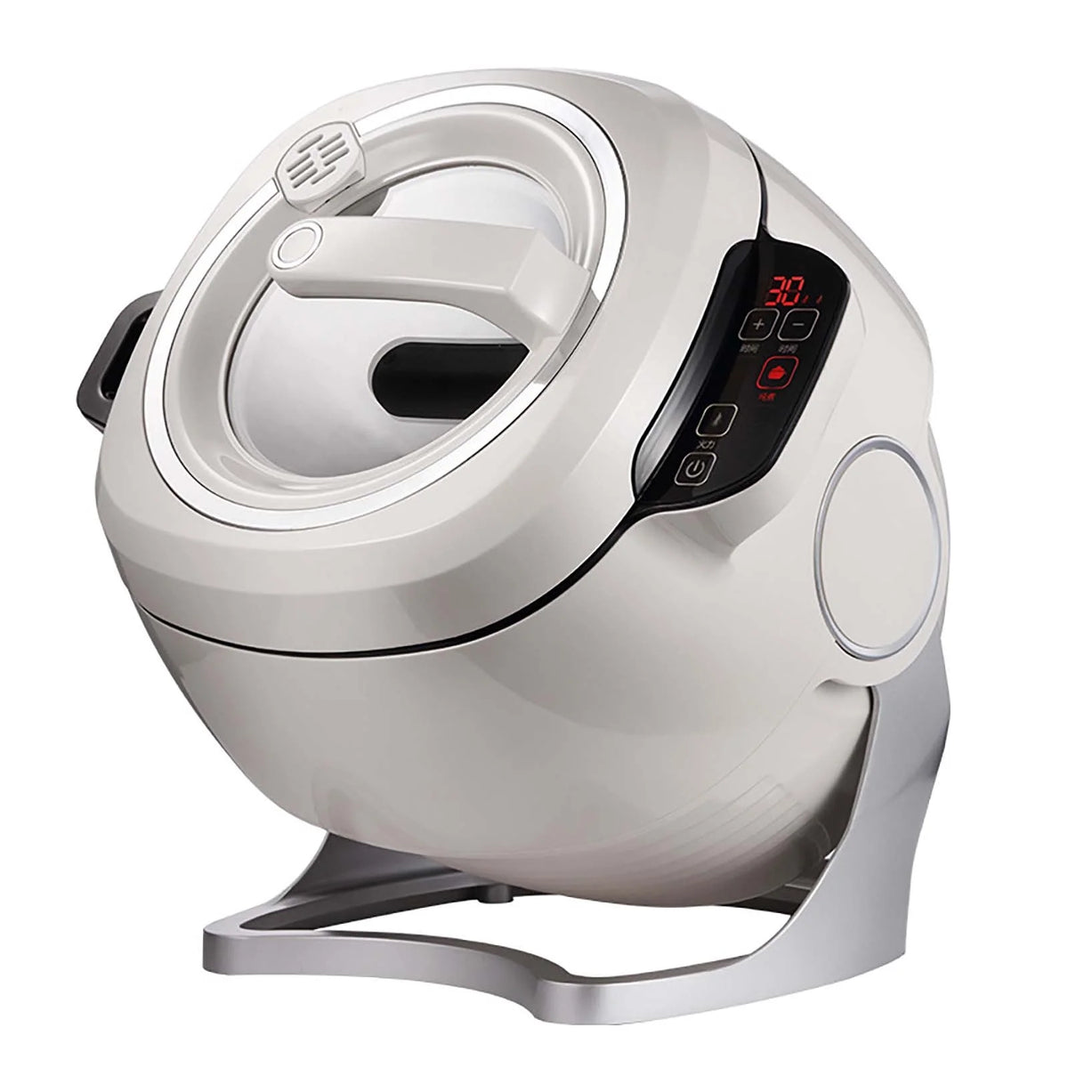 Automatic Cooking Machine Intelligent Rotating Cooking Pot Smart Automatic Stir Fry Machine Drum Type Food Processor Rice Cooker Kitchen's Seret Weapon For Stir Frying Stewing Cooking