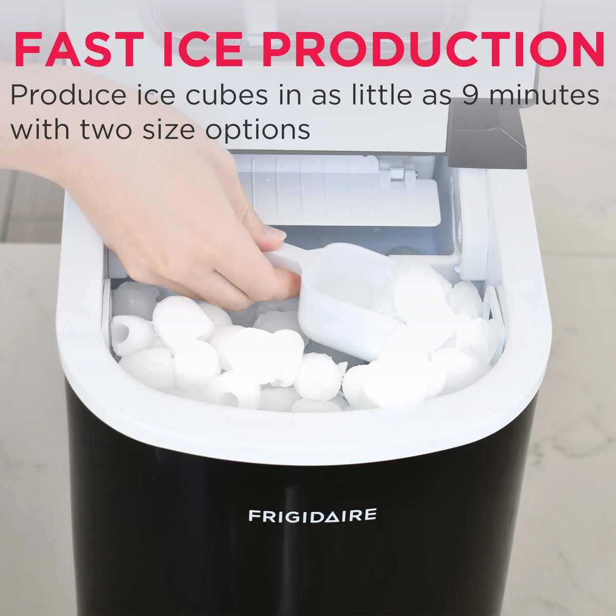 Frigidaire 26 lb. Countertop Ice Maker (EFIC102), White