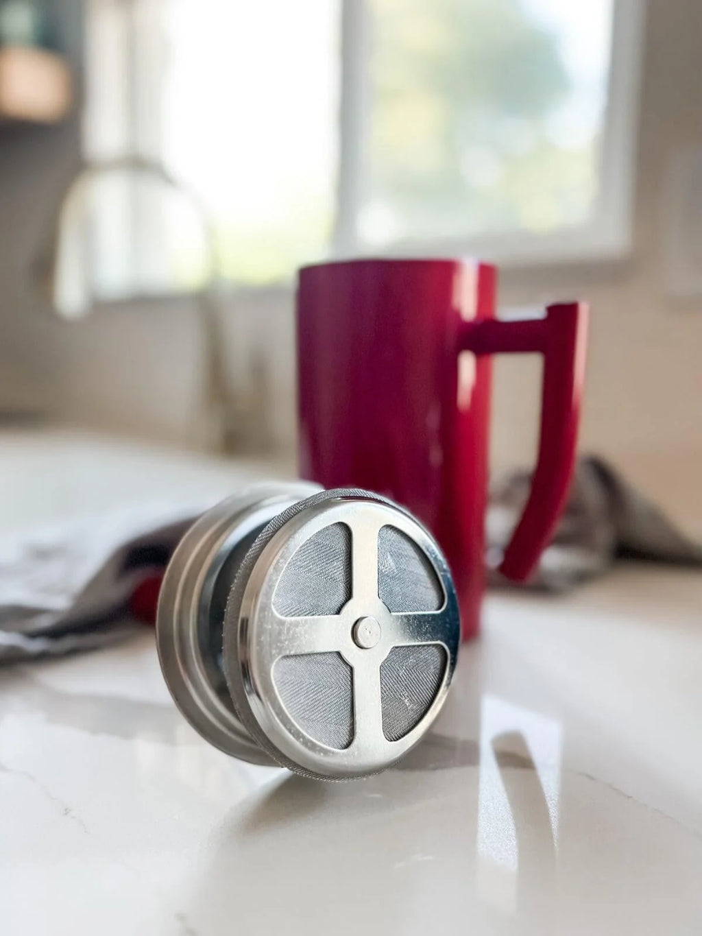 Frieling French Press, Snow White, 34 fl oz.