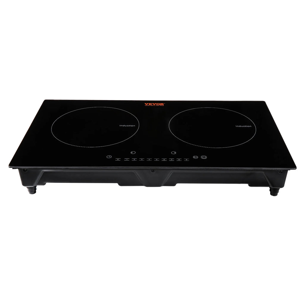 BENTISM 24 inch Electric Cooktop 2 Burners Ceramic Glass Stove Top Touch Control