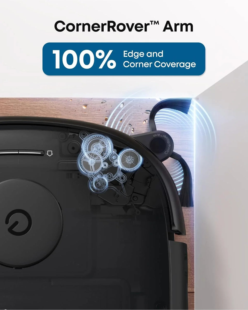 eufy Robot Vacuum Omni E28, HydroJet System , Portable Deep Cleaner, Turbo Suction, DuoSpiral? Detangle Brushes, CornerRover? Arm