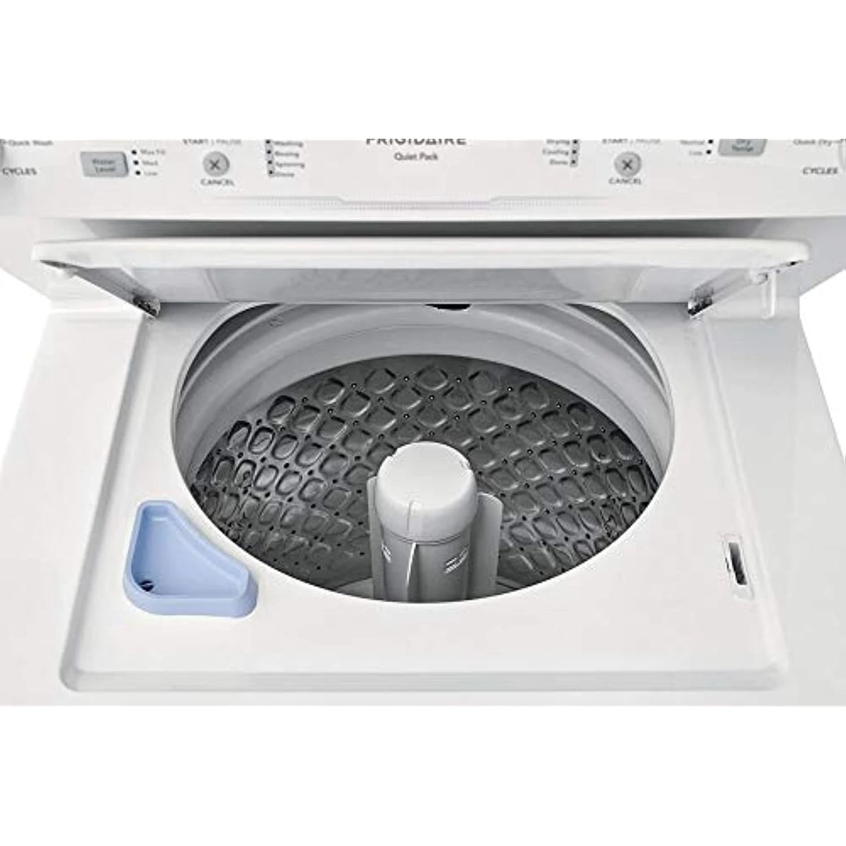 Frigidaire FLCG7522AW 27" Gas Laundry Center with 3.9 cu. ft. Washer Capacity, 5.6 cu. ft. Dry Capacity, 10 Wash Cycles, 10 Dry Cycles, in White