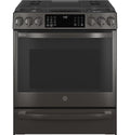 GE APPLIANCES PGS930BPTS slide in gas range