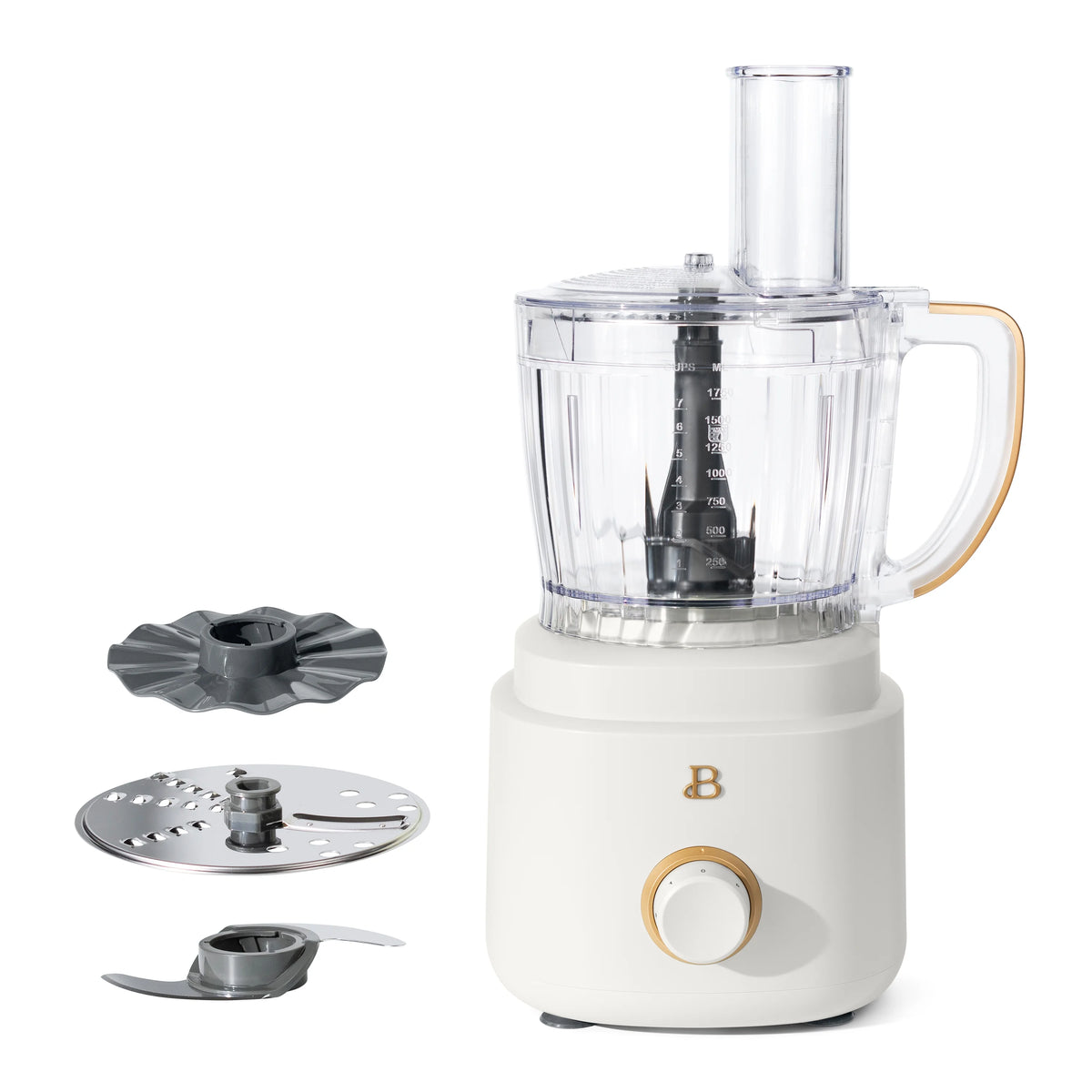 Beautiful 10-Cup Food Processor with Accessories, White Icing by Drew Barrymore